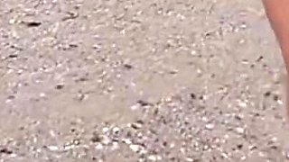 Stripping on the Public Beach