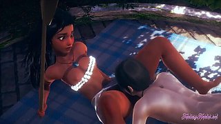 Moana Hentai 3D - Disney Princess Gets Licked & Fucked Hard - Creampie Finish