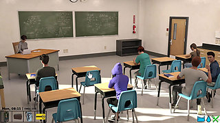 Shoretown Saga - the Teacher Seduced Her Student in the Classroom and Had Sex with Him