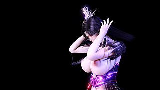 3D Big Boobs Asian Stripper Naked Her Perfect Boobs