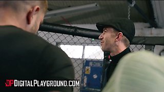 Digitalplayground - inked sweethearts yasmina khan & Ali Rose turn an mma ring into a fucking threesome