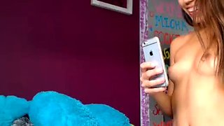 Close up teen masturbation