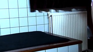 Beautiful Brunette Big Boobs Rides Fake Cock