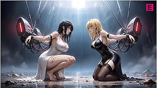 Cyberpunk Lesbian Dreams - Hentai Ai Music Video With Hentai Anime And Car Toon