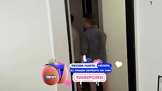 Tenants party with real estate agent in 3some - divine