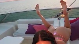 Izzy Green Outdoor Lovemaking On A Boat Flick Leaked
