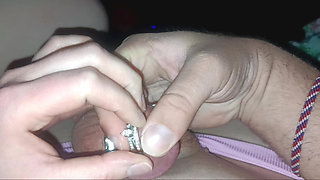 Hubby Locked in a Spike Ring and Sounded with My Wedding Ring