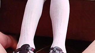 Black 18 Year Old College Girl Shoe Job for Better Grades by Teacher
