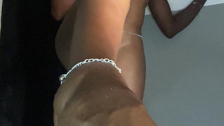 The Allure of a dark baddie ..playing with her foot