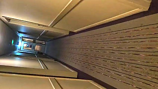Walking hotel corridors naked