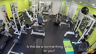 Man For Money Let Stranger Fuck His Slutty Girlfriend In Gym