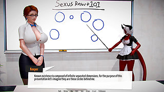 Sexyus resort: demon girl doing handjob, huge facial cumshot ep 1