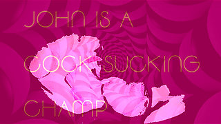 AUDIO ONLY - John is a cocksucking champ