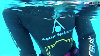 Underwater Wetsuit JOI in My Private Pool