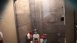 Hidden cam girl masturbates on couch