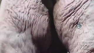 Damn Bent Over That Pussy Wide Spread Standing up Shes Squirting Like a Man Helicoptering His Dickhead