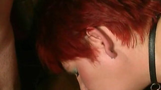 Fiery Passion - She Takes Him Deep, Hands on His Skin. a Collar, Seductive Lips, Intense Devotion