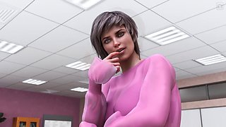 Visual novel, lingerie stocking, summertime saga