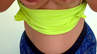 Steals Daddys Boxers and Plays with Breasts