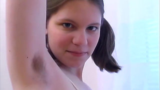 Cute Petite Naive Hairy Girl Shy Solo