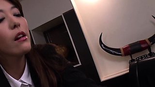 Huge Japan blowjob and handjob POV orgy with a cumshot