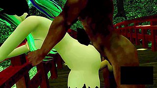 Hot brunette, hentai, fellatio