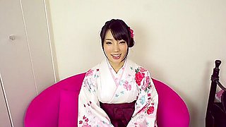Cute diva in Kimono gets penetrated deep