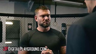 Digitalplayground - inked hotties yasmina khan & Ali Rose turn an mma ring into a fucking three way