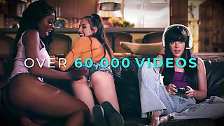 ALL GIRL MASSAGE - Sexy Lesbians Laney Grey And Octavia Red Fuck After Hot Massage SPANISH SUBTITLES