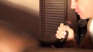 Twink Swallows Big Black Cock Load After Intense Blowjob