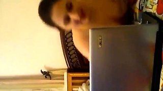 Arab Girl Strips and Masturbates Solo
