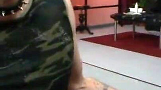 Humiliating hanging out ass whipping