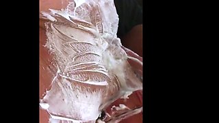 Amateur horny young blonde fingering pussy