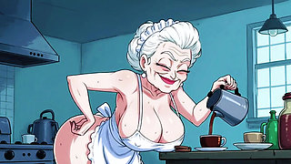 Ai Matures in Kitchens with Big Tits