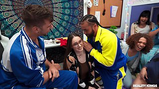 Horny college whore hot video