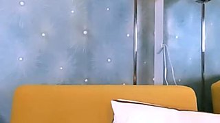Small titted babe toys her pussy on webcam