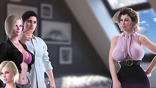 Sexy anime hentai adventures with leather and big-boobed celebs