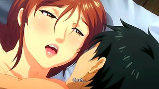 Big boobed anime beauty gets her pussy stuffed with cock