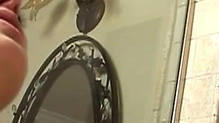 Cute skinny teen Khloe fucked in the shower by black stepbrother