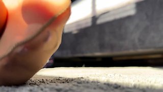 Linsey Dawn solo foot fetish