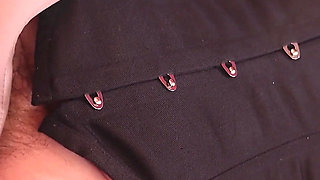 Huge Ass MILF in Spandex Stockings Playing with Very Wet Pussy Deep! Curvy Stepmom in Lingerie Solo Masturbation