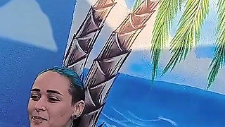 3 Naughty Friends Paying the Pool Owner on the Xerecard