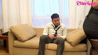 Student comes over alone to bang his stepmom - Quick, before my husband gets home!