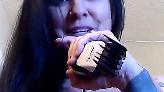 Aggressive Barbarista Shaves You