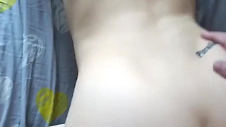 Cum on Perfect Butt of Beautiful Bitch