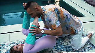 Focused On Her Feet