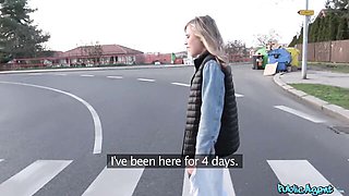 Outdoors video with alluring Martin Gun from Public Agent