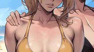 My New Girlfriend Taboo Hentai Game Ep.25 Tiny Bikini for Huge Step Sis Ass!