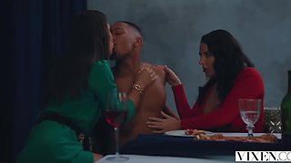 Wild massive interracial orgy with hot perfect babes