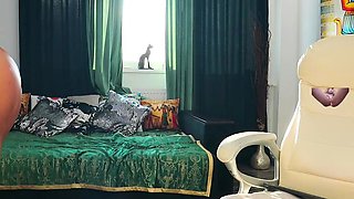 Chubby Brunette Big Boobs Dildo Masturbation